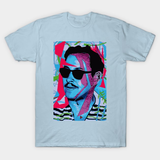 Tennessee Williams - Blue T-Shirt by Exile Kings 